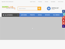 Tablet Screenshot of gameslive.com.br